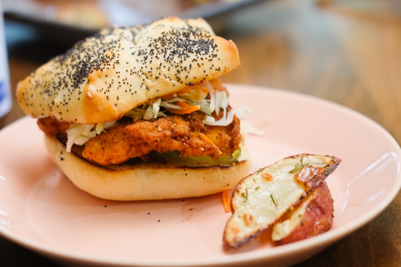 カイザーゼンメルでサンドイッチ