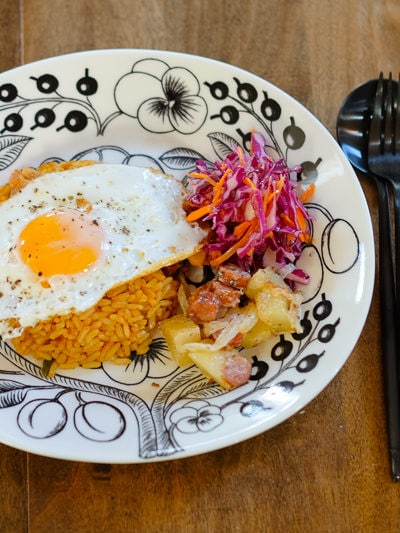 ジャンバラヤのワンプレートディナー