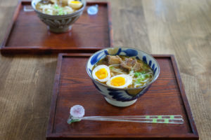 角煮リメイクのカレーうどん