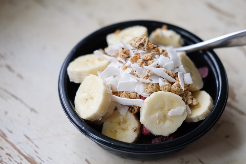 バナナをたっぷりオン