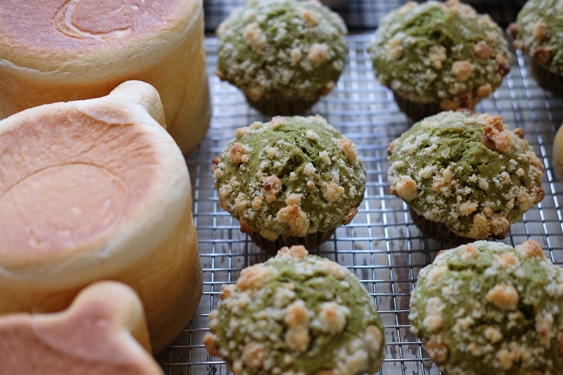 抹茶＆ホワイトチョコクランブルマフィン