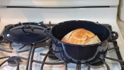 IKEAのお鍋でサワードウを焼く