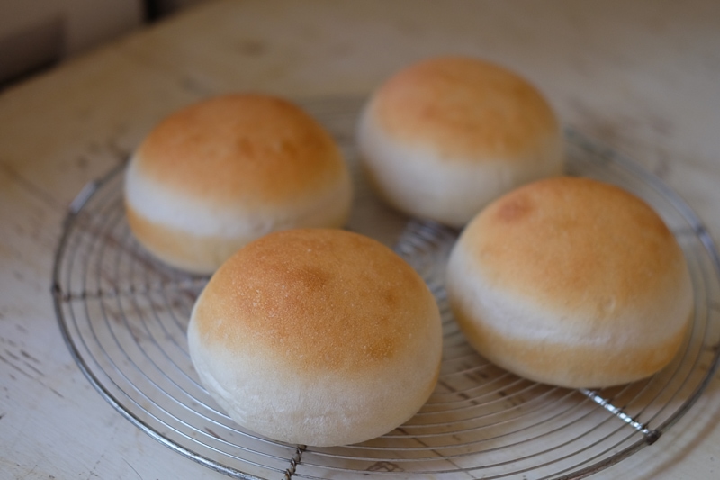 素朴なバンズです