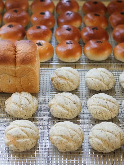 アールグレイメロンパン＆あんぱん