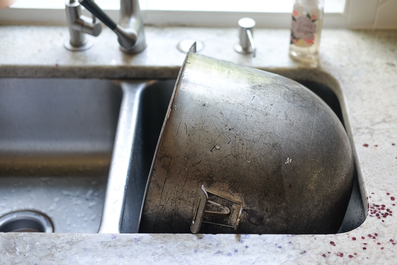 かろうじてシンクに入った