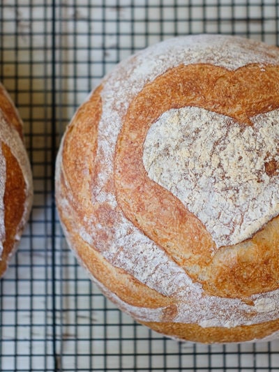 プラム酵母のカンパーニュ