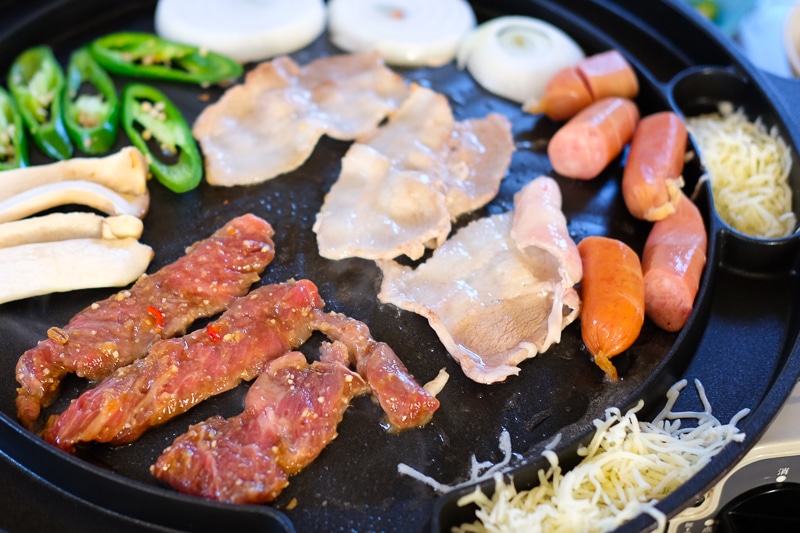 カルビと豚バラ