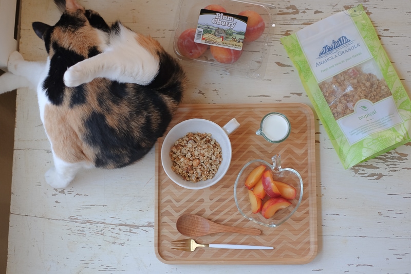 ハワイのグラノーラとプラムチェリー