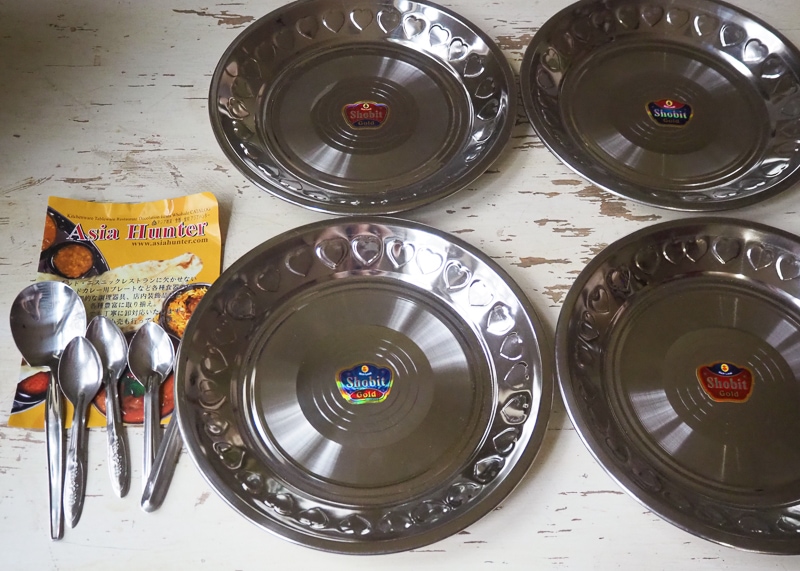 インドのお皿とスプーン