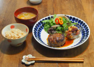 ハンバーグの献立