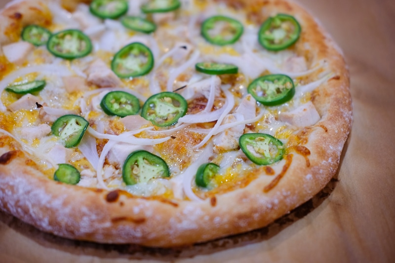 BBＱピザ（焼けた後）