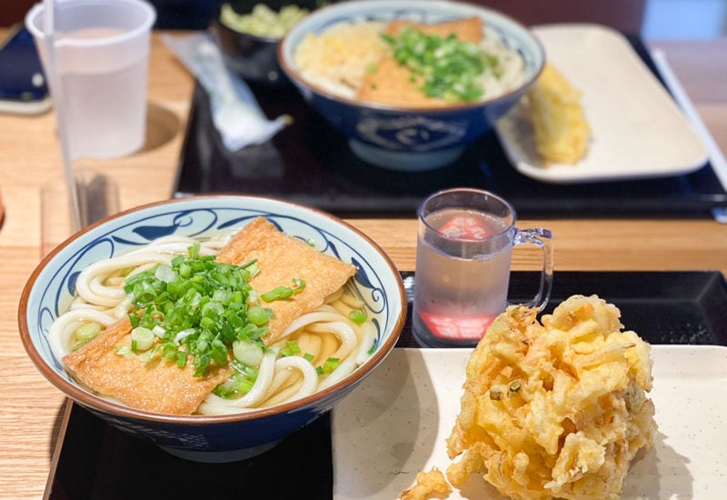 きつねうどん＆かきあげ