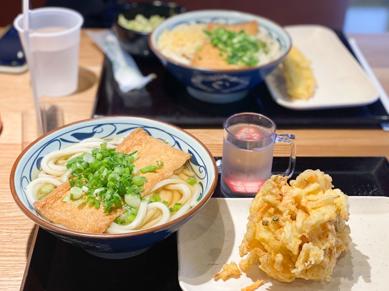 きつねうどん＆かきあげ