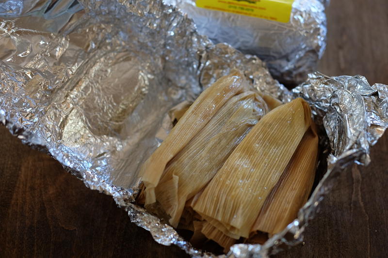 コーンの皮につつんである