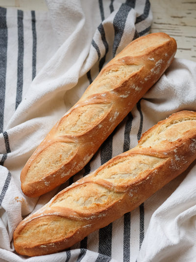 ２時間で焼けるこねないバゲット