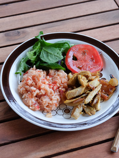 リゾット&チキン