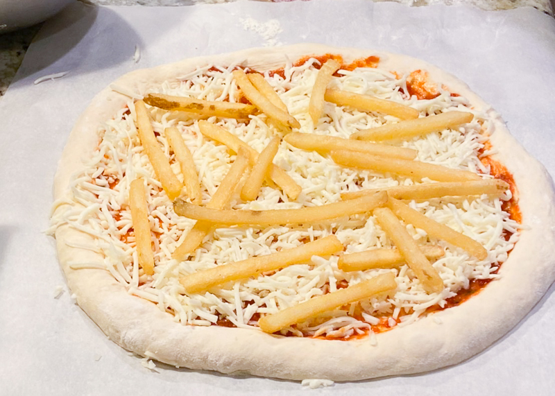 トマトソース＆モッツァレラ＆フレンチフライ