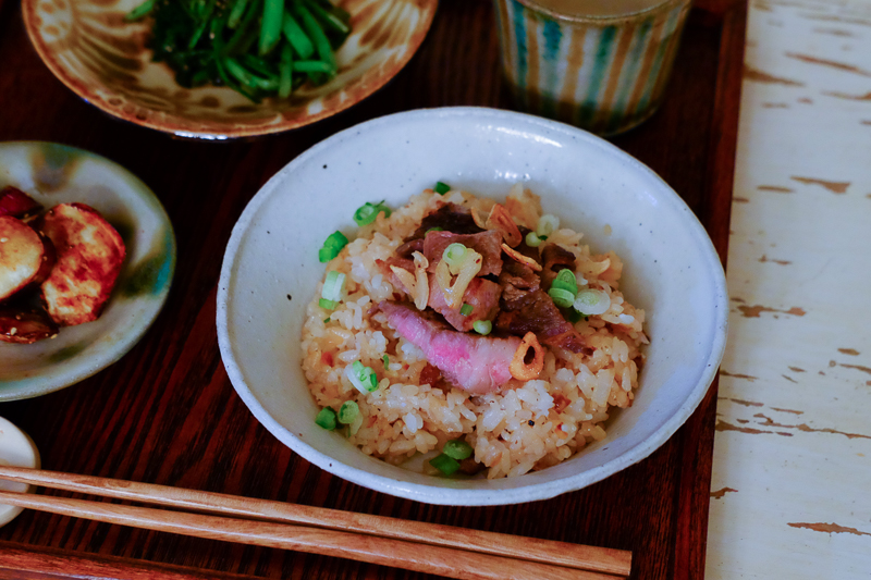 ガーリックステーキライス