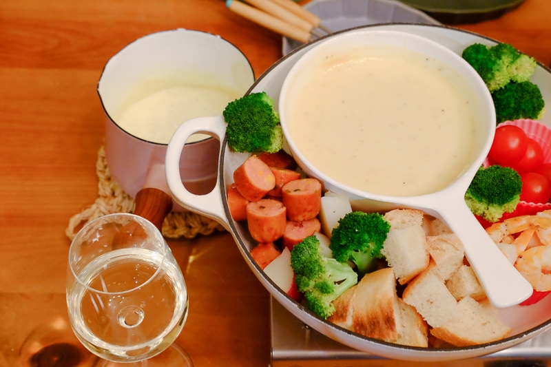 チーズフォンデュ