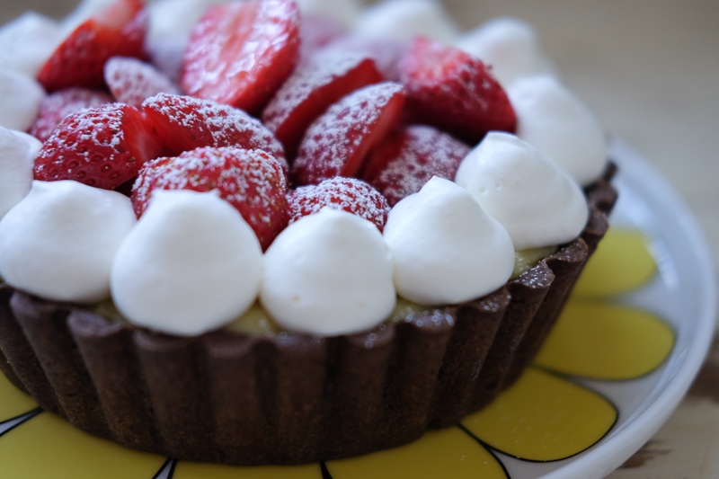 さくさくのココアタルト生地