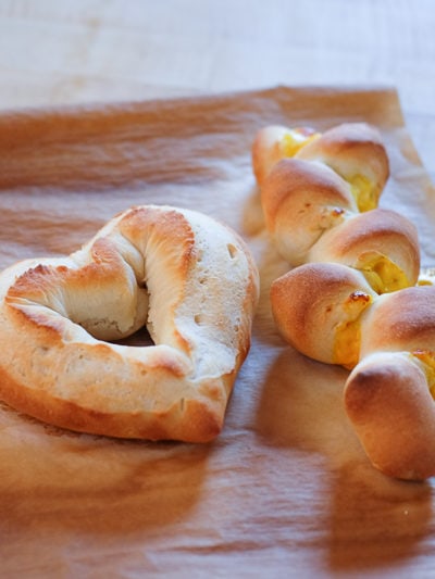 ハート形ミニバゲット＆チーズエピ