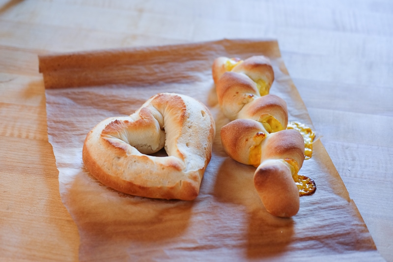 ハート形ミニバゲット＆チーズエピ