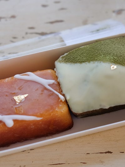 抹茶ケーキ＆ゆずケーキ