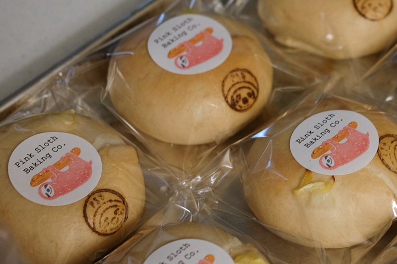 ベーグルに押してみた