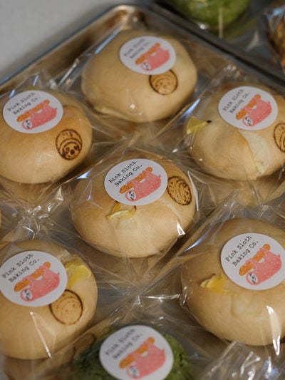 レモンピールとクリームチーズ入りベーグル