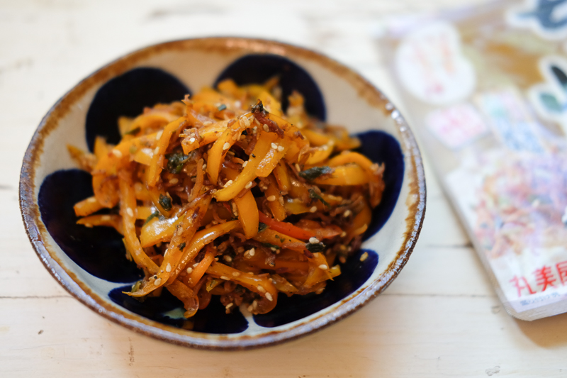 カラーピーマンの炒め物