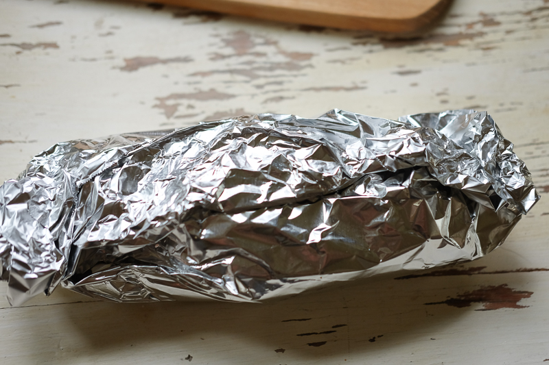 フォイルで包む