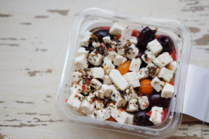 フェタ、オリーブ、スイートペッパー