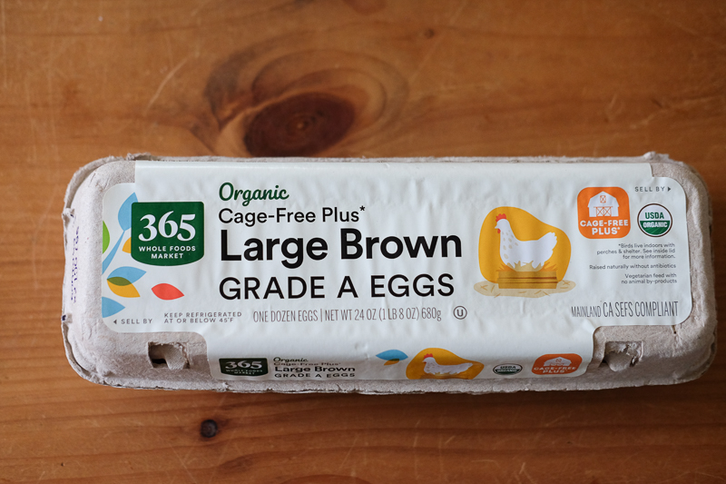 オーガニックの卵