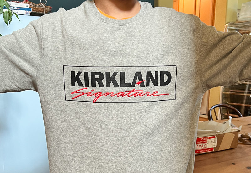 コストコのスウェット