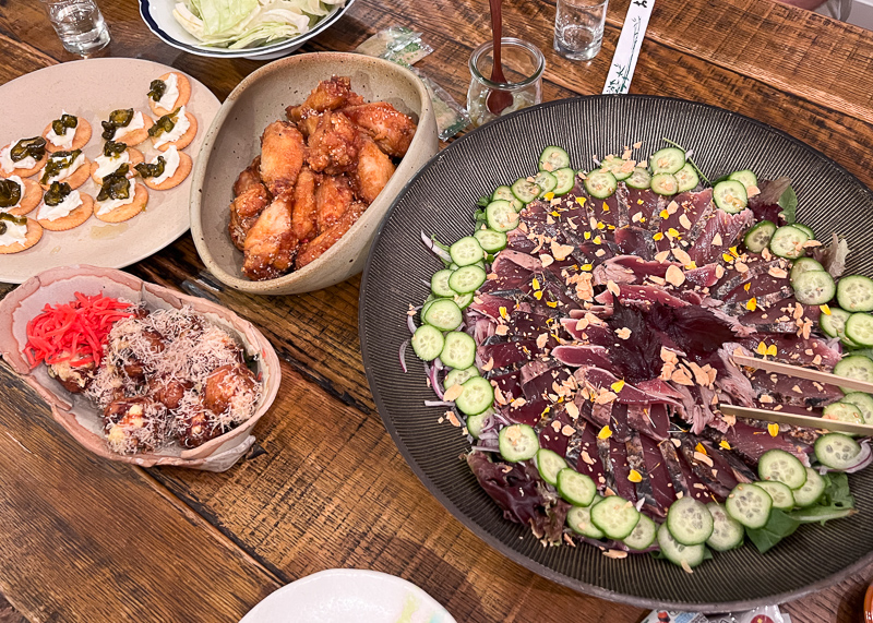 かつおのたたきなど