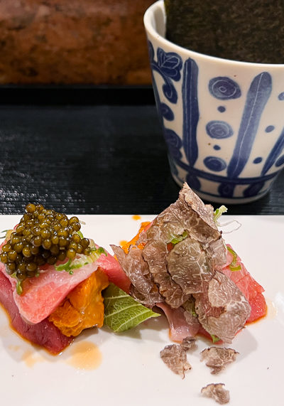 ウニのとろ巻き