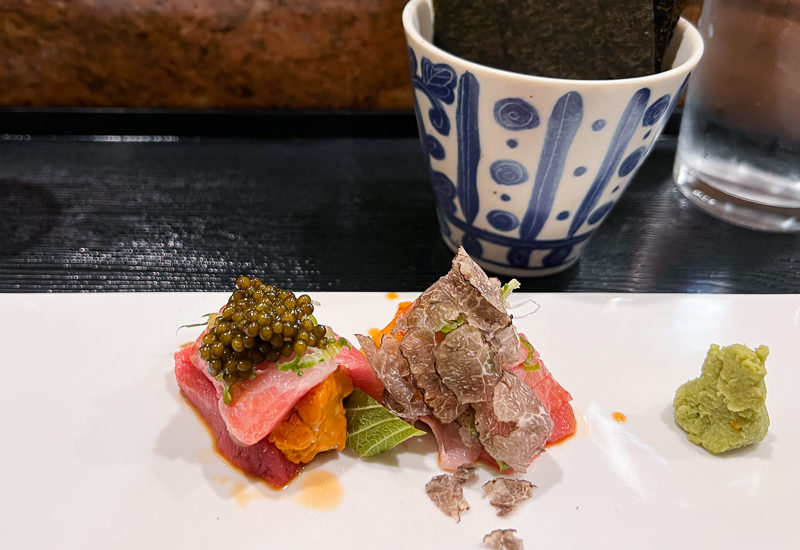 ウニのとろ巻き