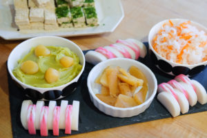 かまぼこ、くりきんとん