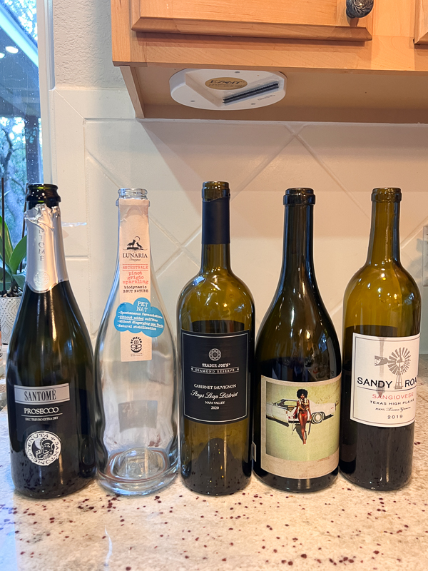 飲み干したワイン