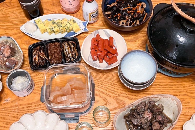 赤こんにゃくとかめかぶとか