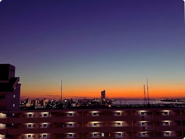 大阪の夕焼け