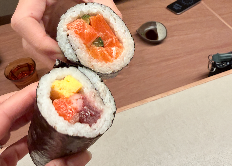 節分の巻き寿司